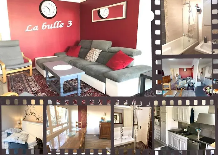 BedinReims burgundy bottle free parking&wifi free ideal 4 à 8 Adultes